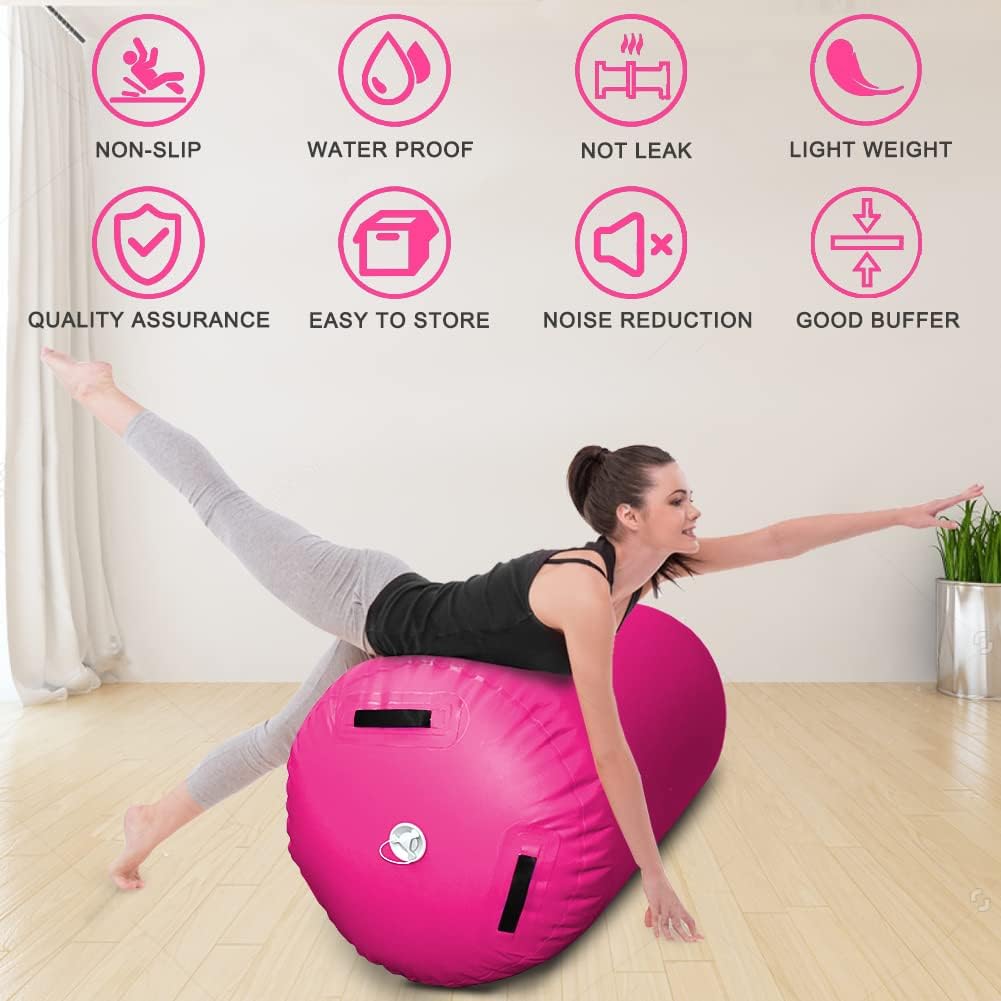 GLANT Colchoneta inflable redonda para entrenamiento de gimnasia AirSpot