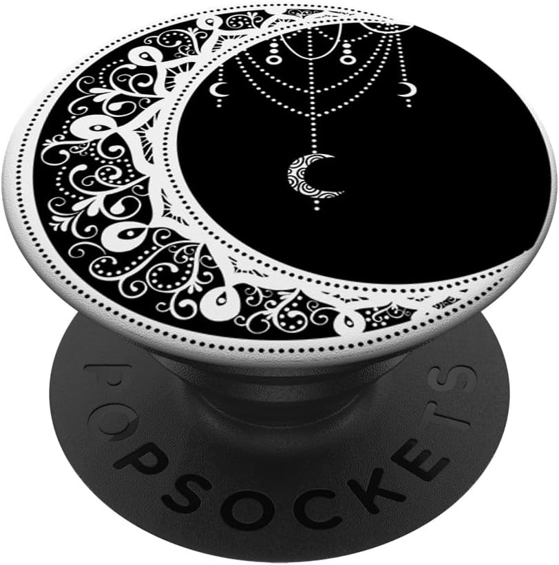 Astrología Pagan Wicca Regalo de bruja atrapasueños cristales Moon PopSockets PopGrip agarre intercambiable para teléfonos y tabletas