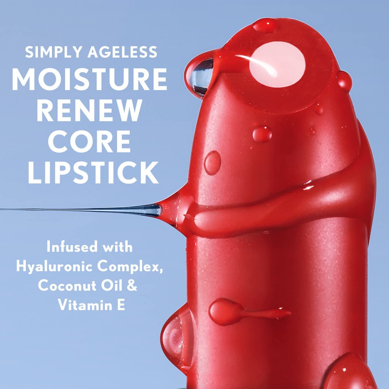 COVERGIRL Simply Ageless Moisture Renew Core – Lápiz labial Honest Berry, paquete de 1 unidad