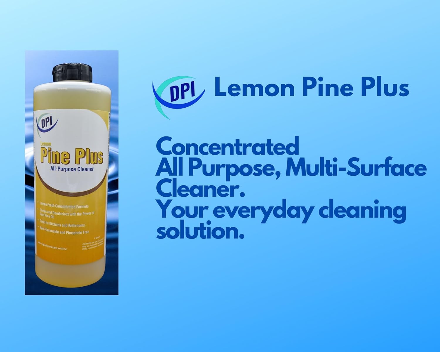 DPI Lemon Pine Plus Limpiador multiusos, desengrasante de 32 onzas líquidas cada uno (paquete de 2)