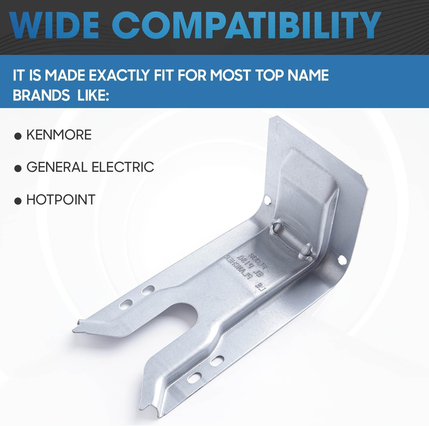 WB02K10254 Conjunto de soporte anti-punta de Seentech funciona con Gene-RAL Elec-tric, Ken-More, Hot-Point Sustituye los números de pieza AP4438045,