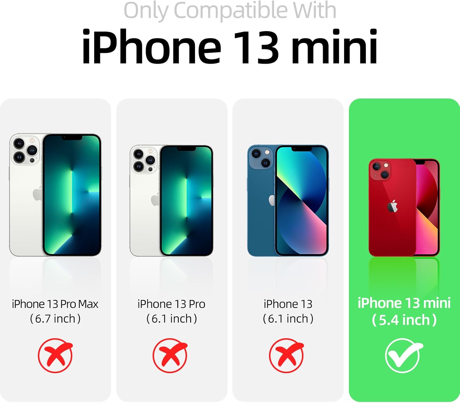 Funda para iPhone 13 Mini, silicona líquida de alta calidad, protección contra caídas de cuerpo completo de grado militar forro de microfibra