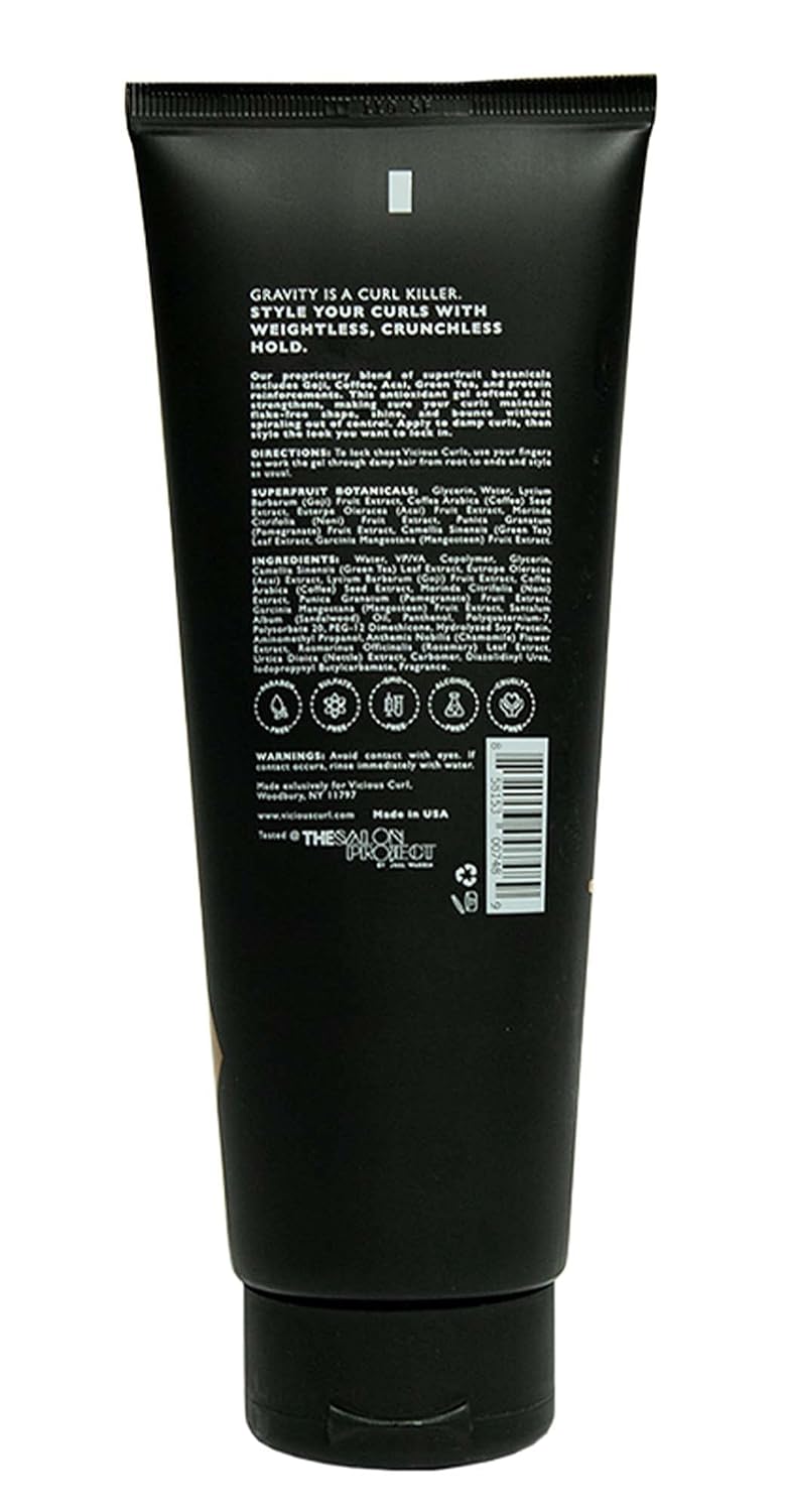 Crema de peinado para cabello rizado y ondulado, definición de rizos, control de encrespamiento, refuerzo y potenciador de rizos, sin silicona,