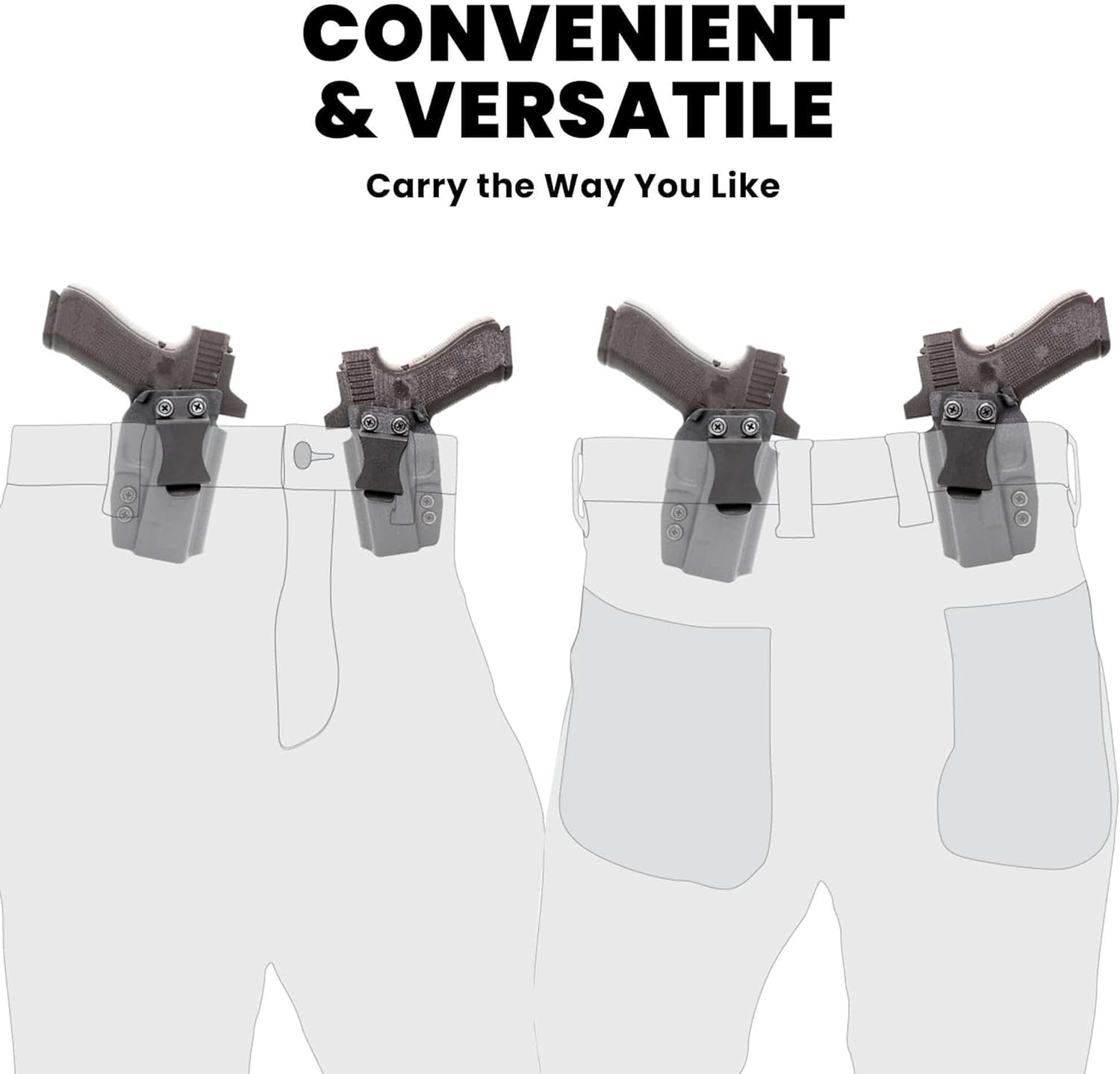 Rounded by Concealment Express IWB KYDEX Holster fits SAR SAR9  Carbon Fiber Black