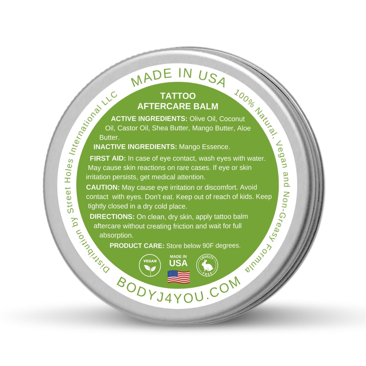 BodyJ4You Bálsamo de cuidado posterior para tatuajes, crema hidratante curativa para tatuajes, loción de tatuaje vieja revive el color de mejora de