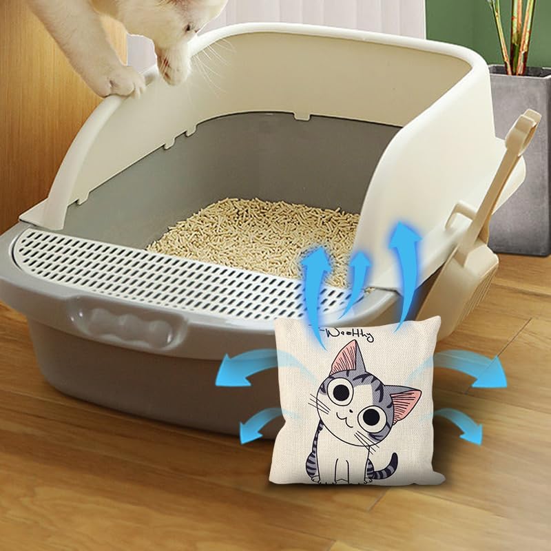 Bolsa purificadora de aire de carbón de bambú activada natural para el hogar, desodorante y eliminador de humedad. Bolsa purificadora para armario,