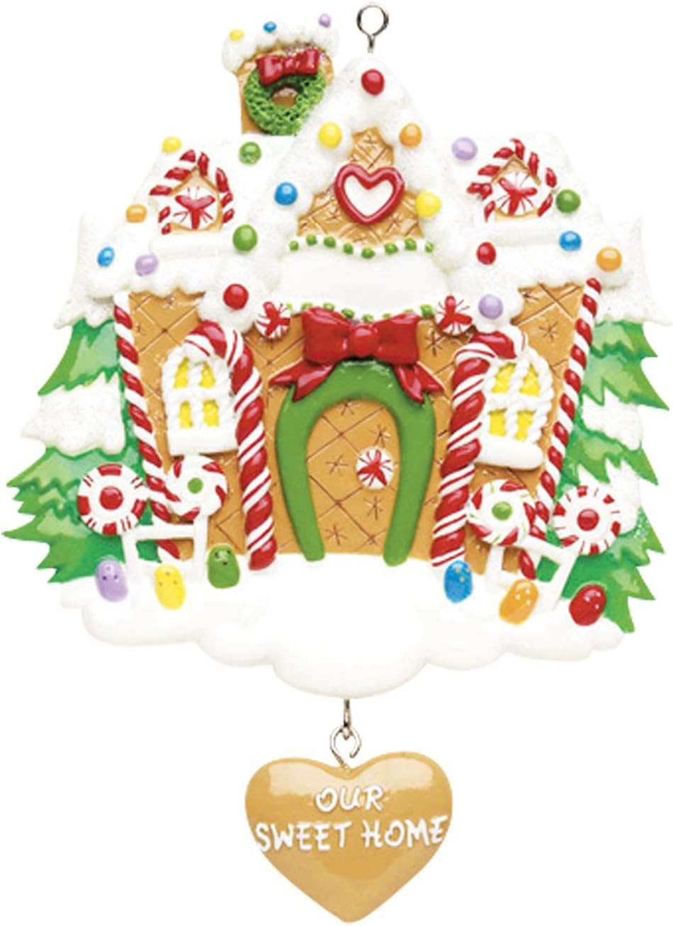 Adorno personalizado de casa de jengibre 2022  Colgante de pared de casa de jengibre  Adornos de casa de jengibre para árbol de Navidad  Nuestro