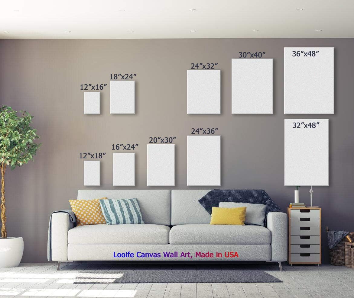 Looife – Lienzo decorativo para pared, 3 paneles, 36 x 48 pulgadas, 3 piezas de alce de vinatge con árbol, diseño de árbol, para decoración de