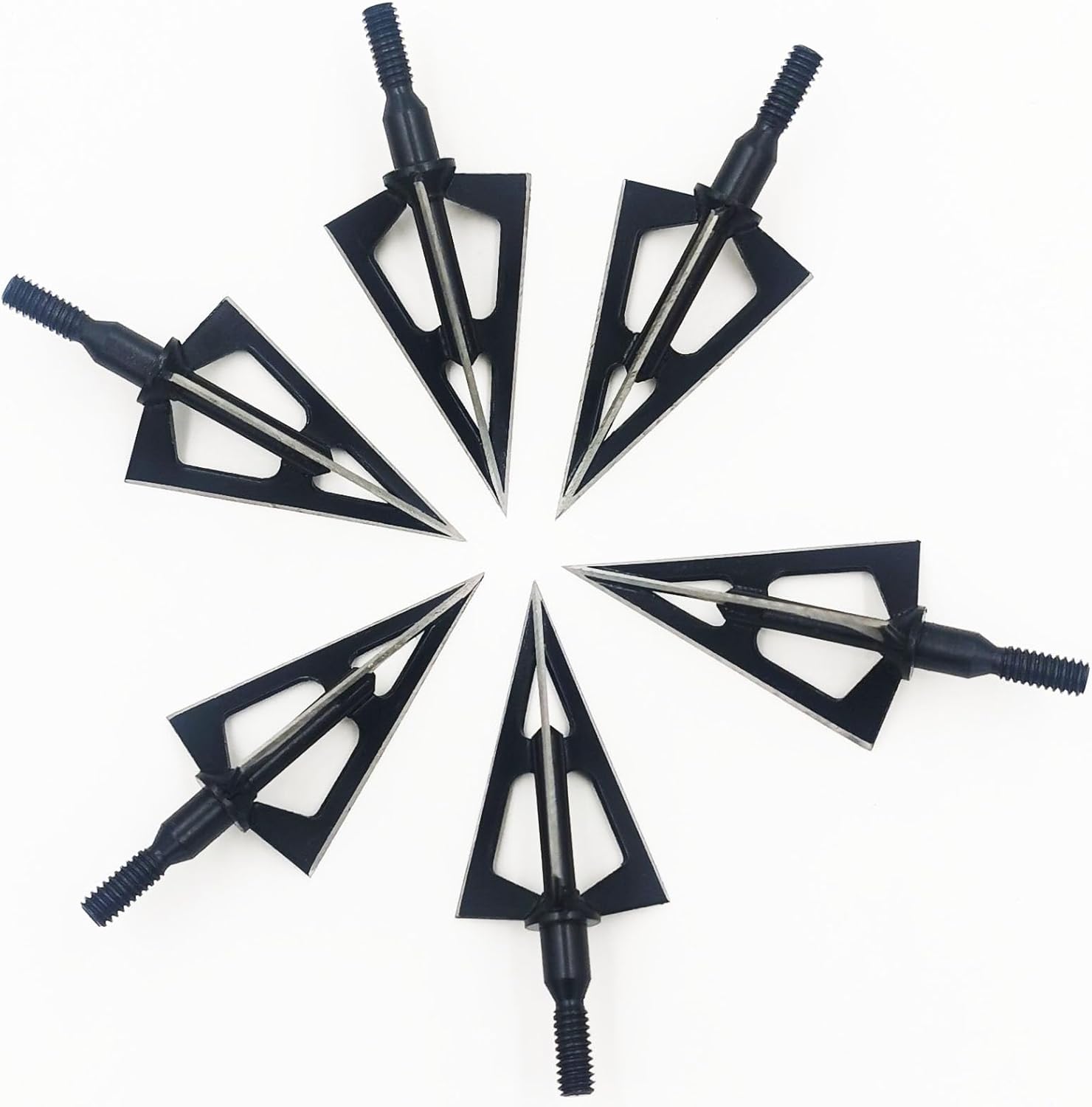 Cabezas de caza con 3 cuchillas para tiro con arco, 100 o 125, grano, 12 unidades, puntas de flecha atornilladas, compatibles con arcos