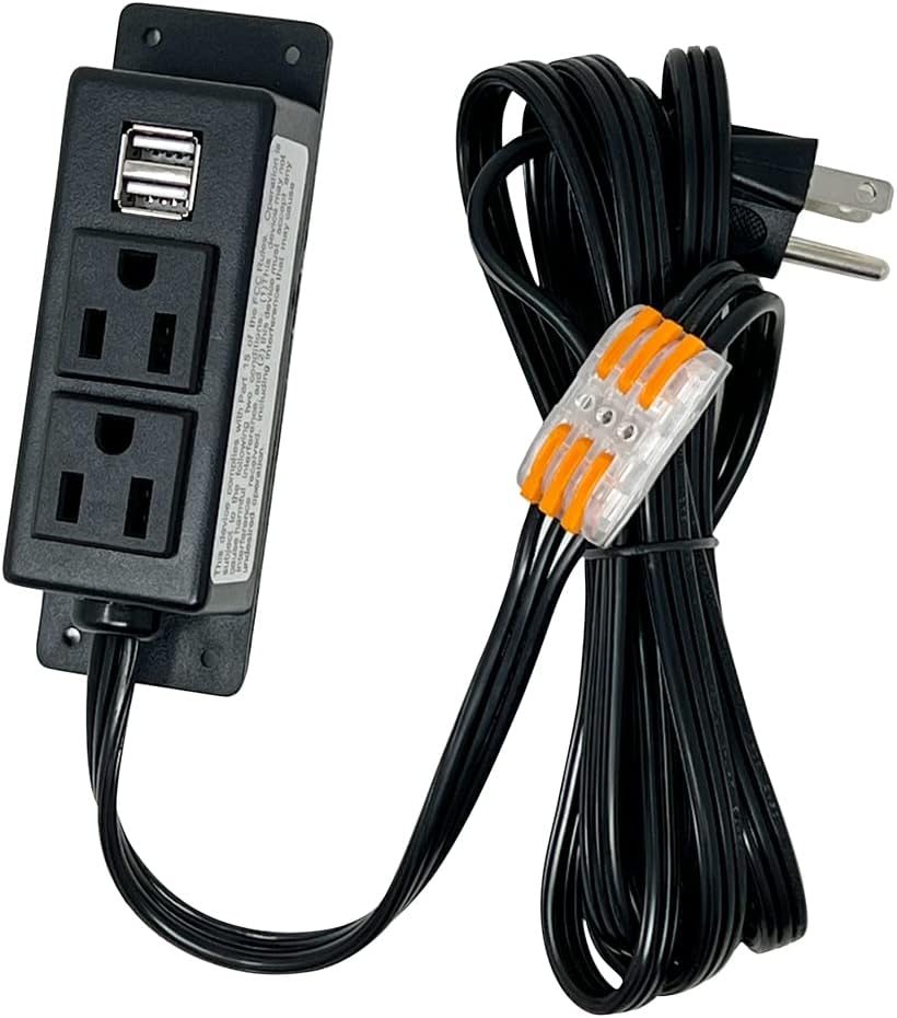 Stealth Kit de toma múltiple para cargar accesorios eléctricos y añadir energía dentro de cajas fuertes para armas y cajas fuertes para el hogar con