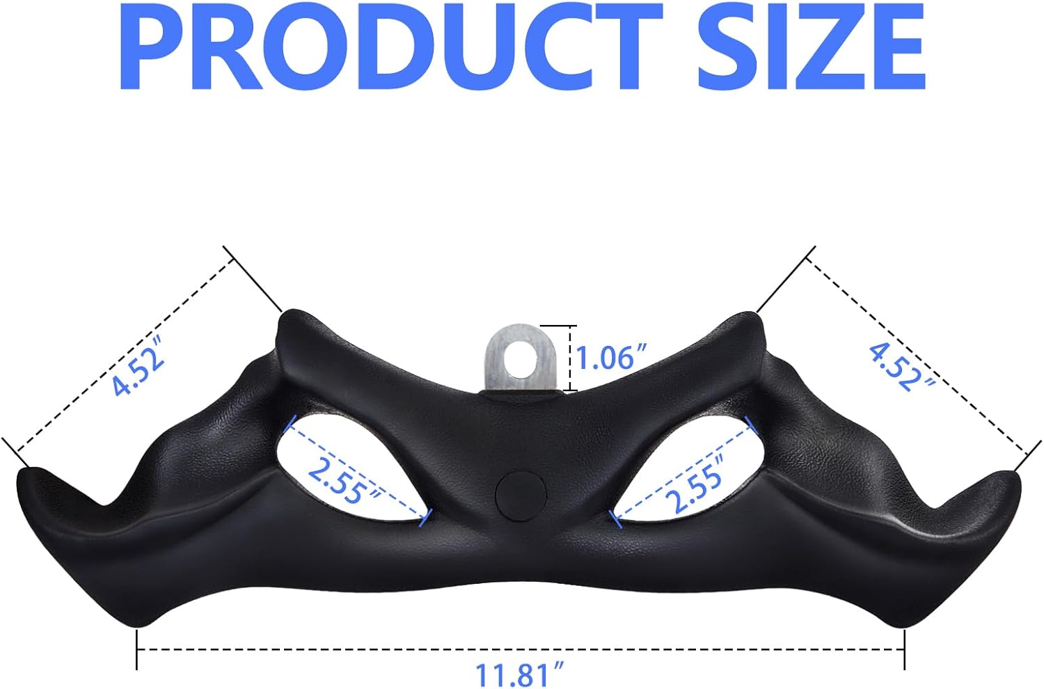 LAT – Barra de tracción con agarres ergonómicos, barra de tríceps para bíceps, accesorio de cable para gimnasio, ejercicio muscular, entrenamiento