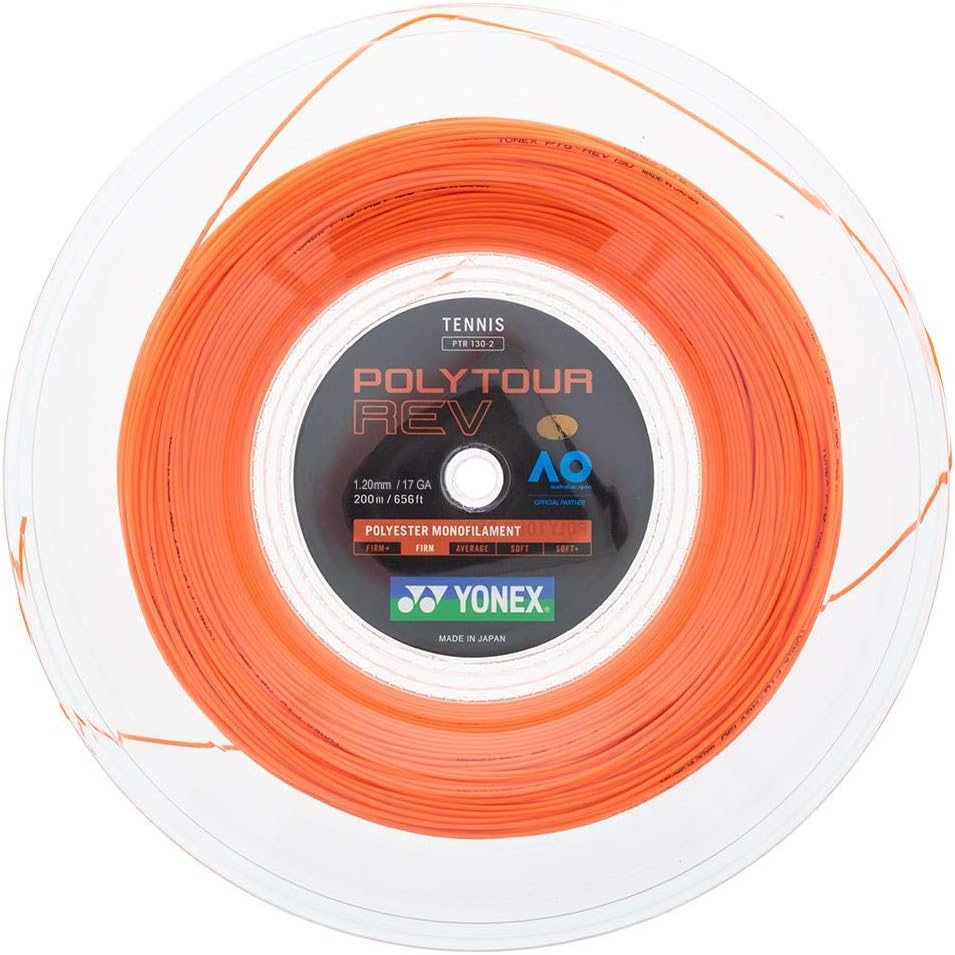 YONEX POLYTOUR REV – Carrete de cuerda para tenis, color morado