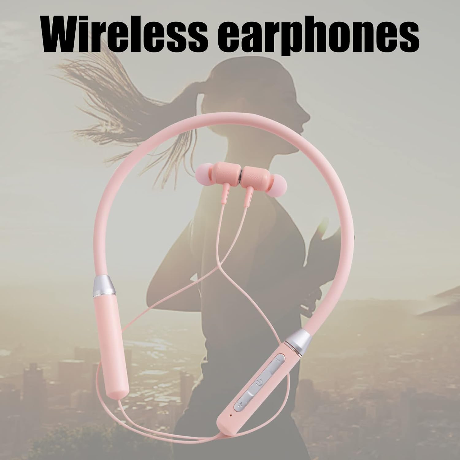 CENGNIAN Auriculares Bluetooth con banda para el cuello, auriculares Bluetooth inalámbricos con micrófono, Bluetooth 5.2, 10 horas de reproducción,