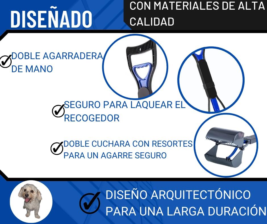 Recogedor de excrementos di adiós a los olores desagradables y a las heces de tu perro. El recogedor de excrementos de última generación está