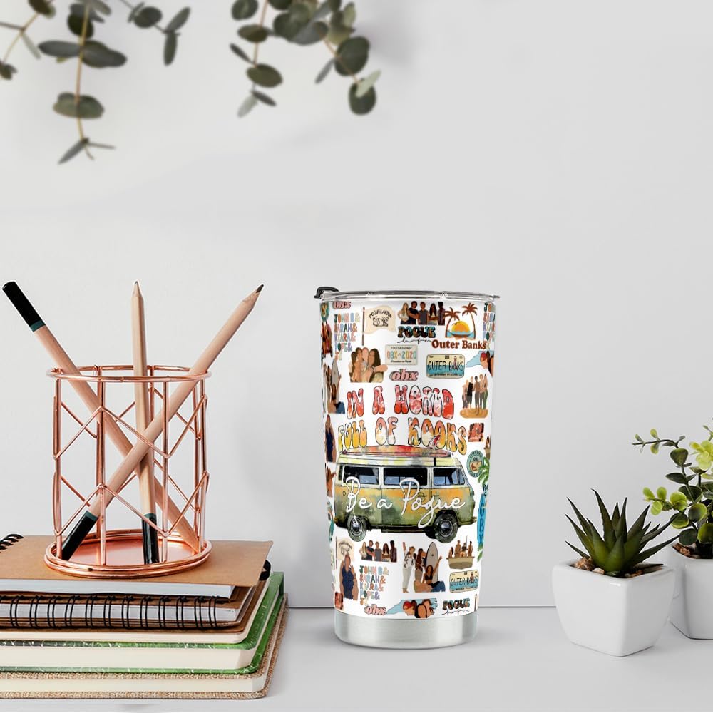 LONGXIN Vaso Pogue Life, regalo inspirado en el programa de televisión exterior, regalo hippie para fanáticos de los Pogue, regalos para amantes de