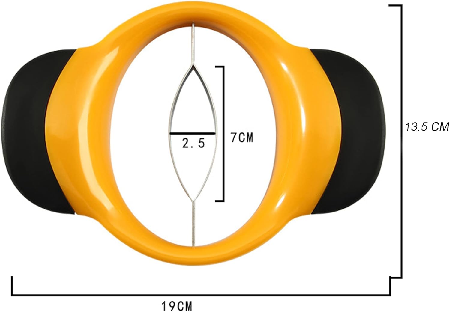 Cortador de mango resistente, pelador y herramienta removedor de hoyos, divisor de mango, cortador de frutas, divisor de mango con mango ergonómico
