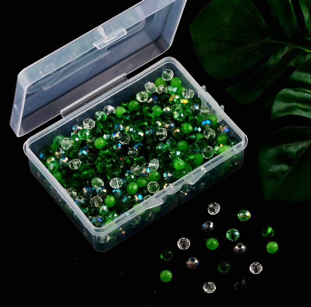 Cuentas de cristal de 0.236 pulgadas, 500 cuentas espaciadoras facetadas Briollete Rondelle Sparkle AB sueltas, dijes para bricolaje para pulseras,