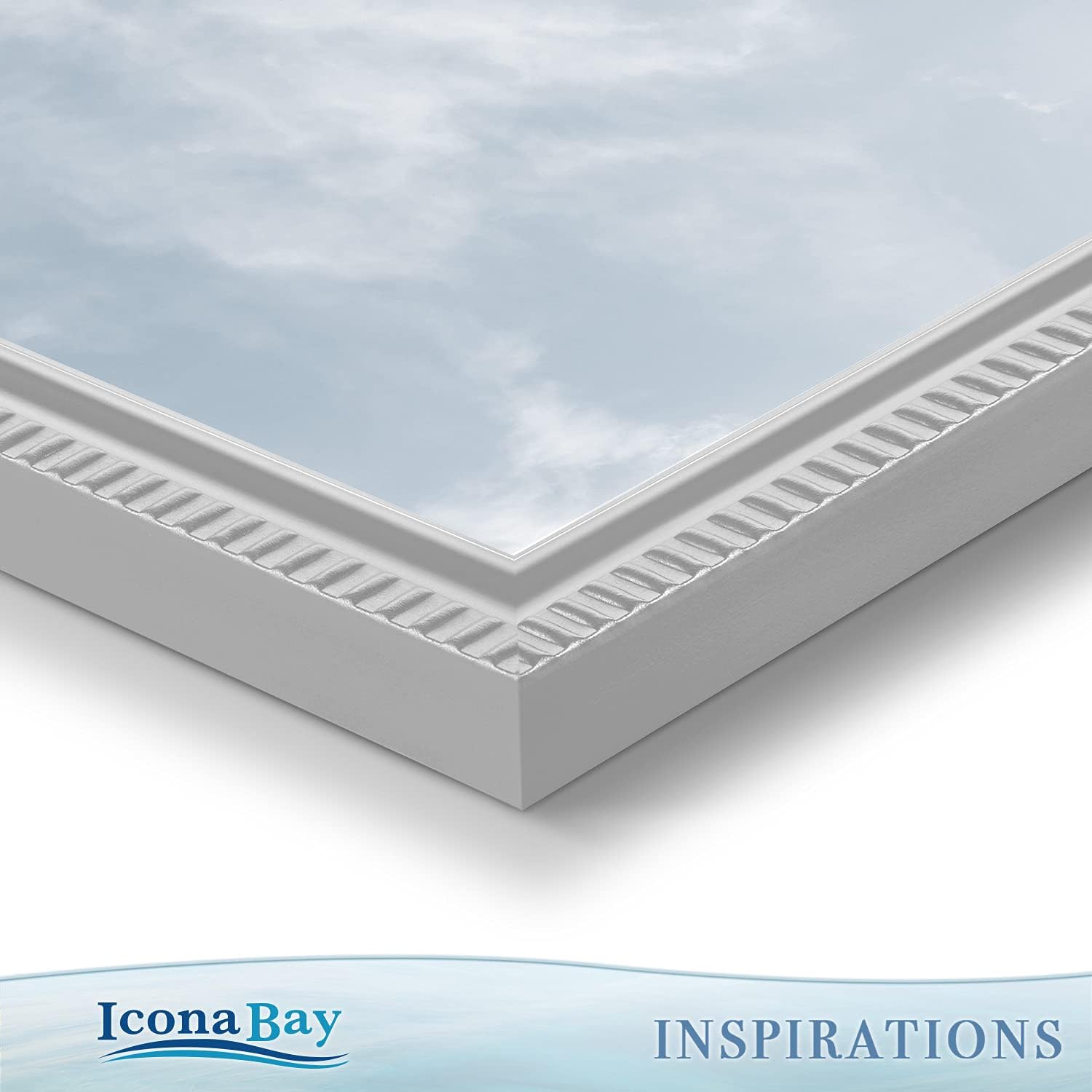 Icona Bay – Juego de marcos de fotos (6 unidades), Ganchos para montaje en pared y caballete de mesa incluyendo, el monitor horizontal o vertical,