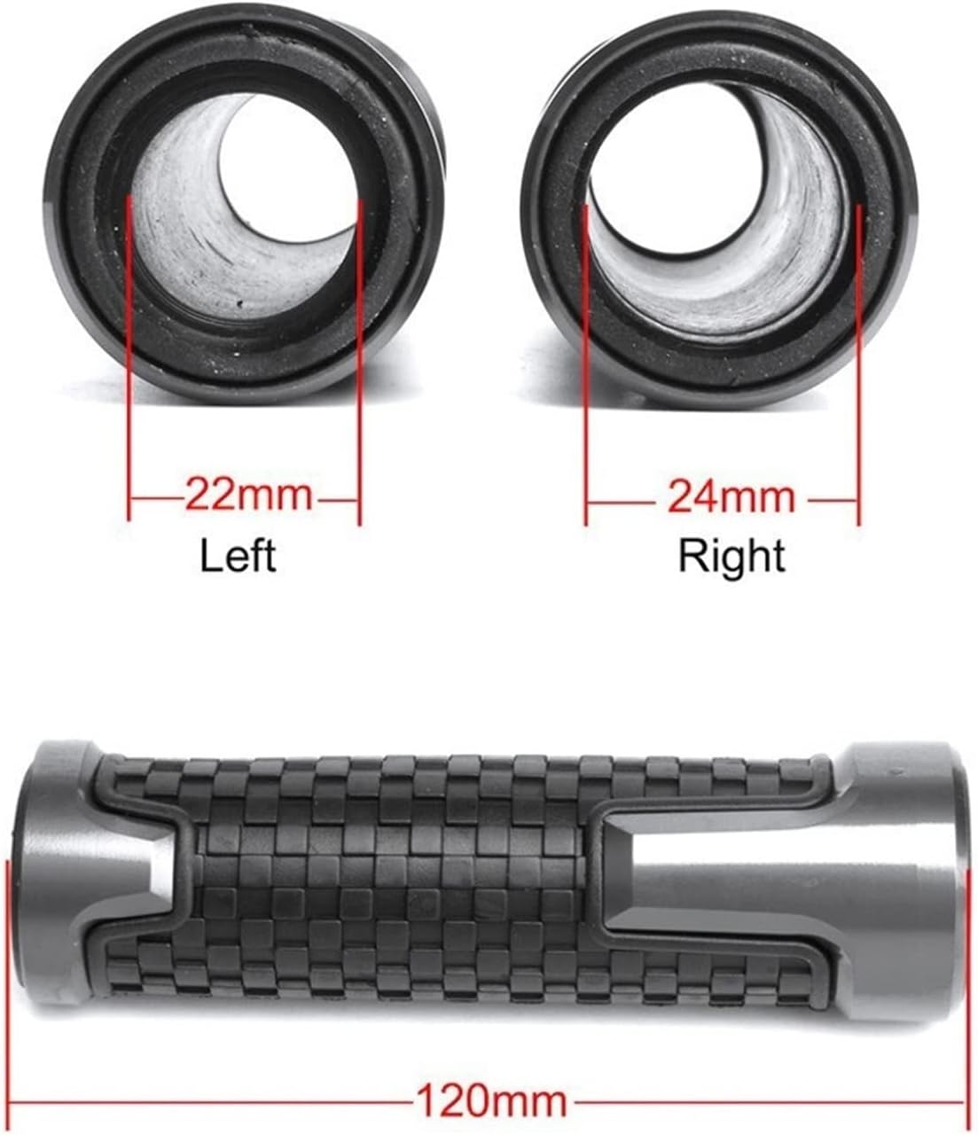 Para TRK502 TRK502X TRK251 TRK 502 502X 251 Accesorios de motocicleta Aluminio CNC Hand Grips Mango Bar End Cap (Color  Azul, Tamaño A)