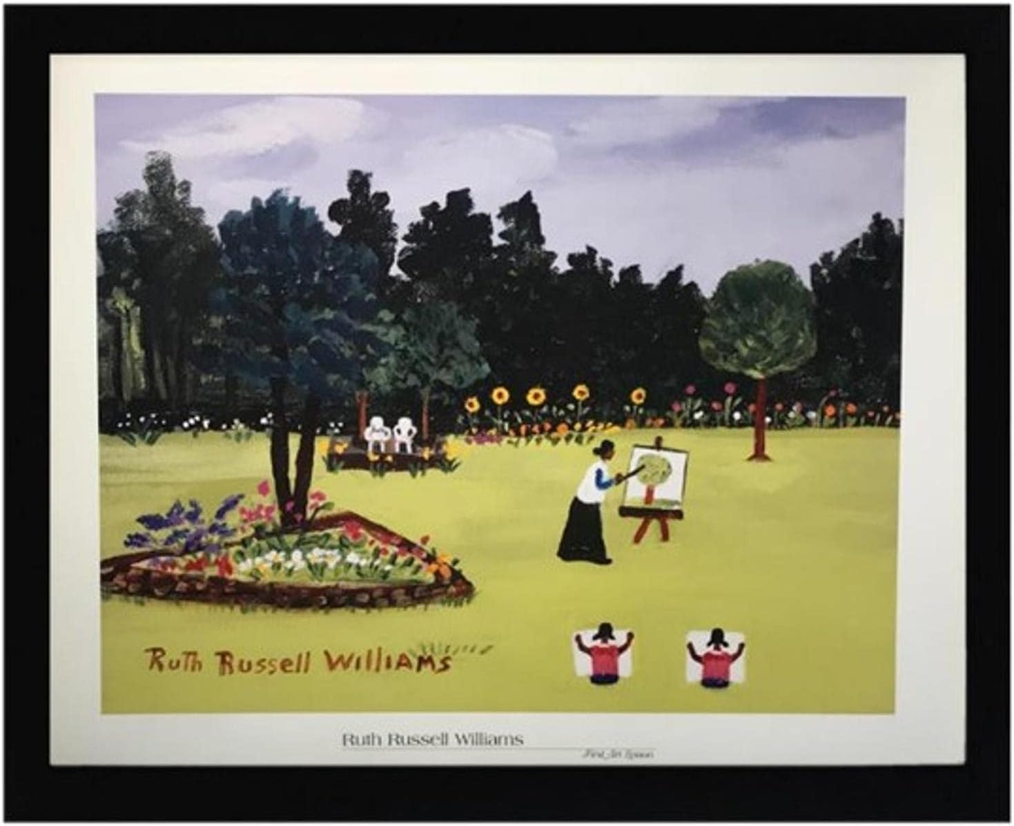 Ruth Russell Williams – Póster enmarcado para decoración de pared afroamericana, obra de arte de historia negra, 22 x 28 pulgadas (lienzo como
