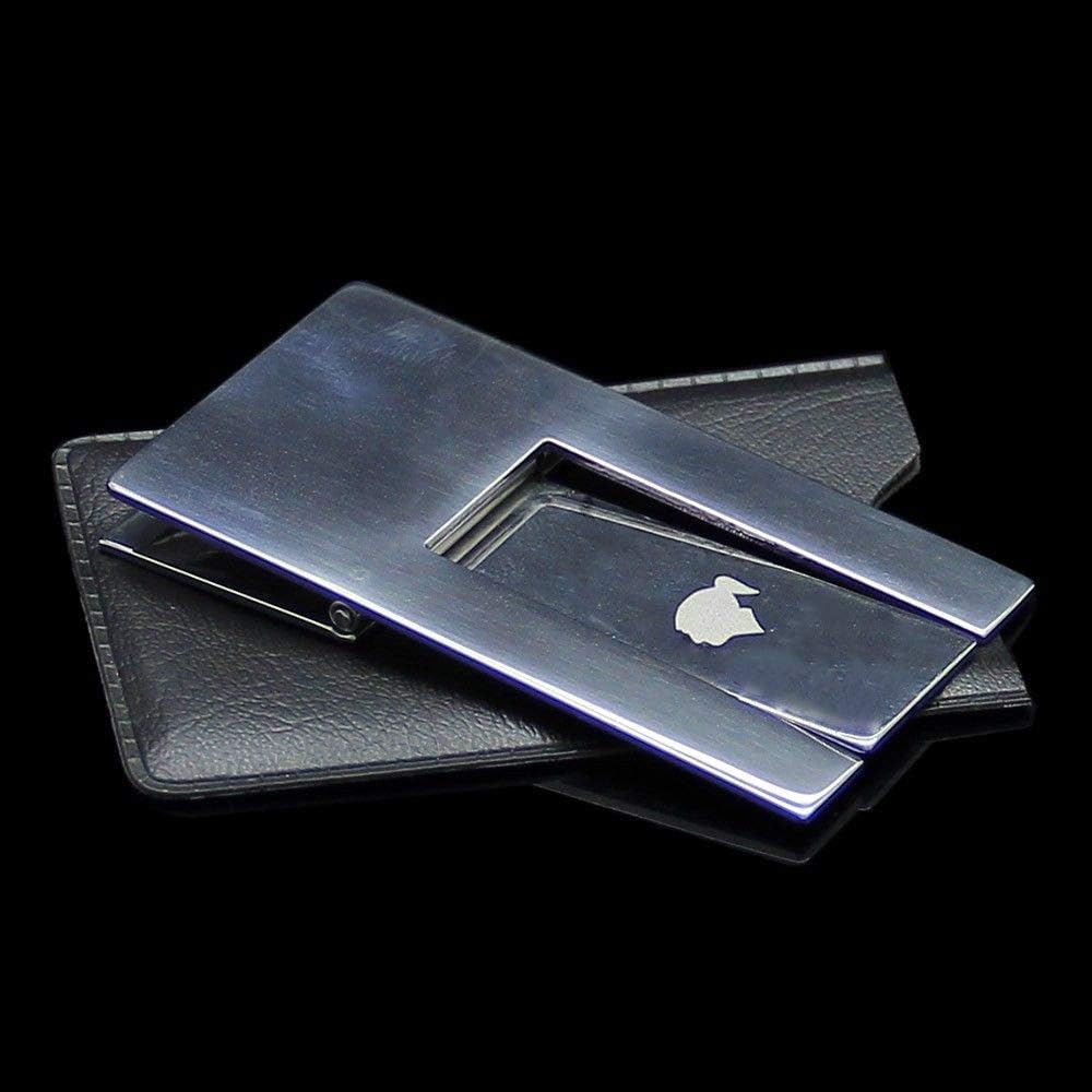 Soporte plegable de acero inoxidable para cenicero con bolsa de cuero PU