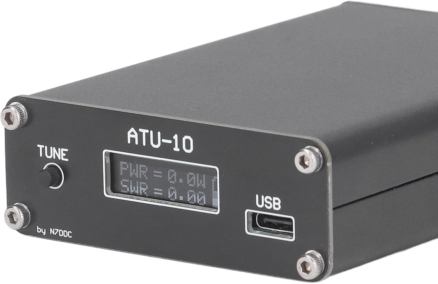 ATU10 QRP Sintonizador automático de antena con conector BNC 0.91 pulgadas Sintonizador de radio con conexión estable