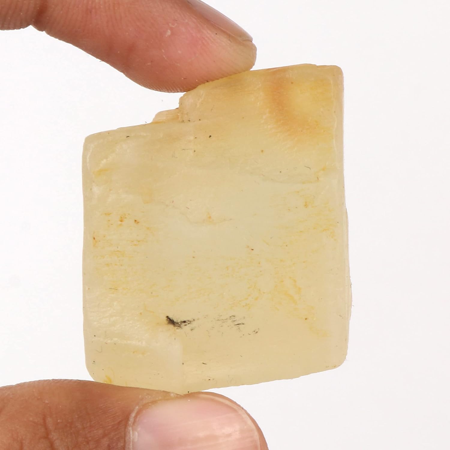 GEMHUB Piedra preciosa natural de piedra lunar áspera certificada de 126.35 CT, cristal crudo sin cortar para la fabricación de joyas