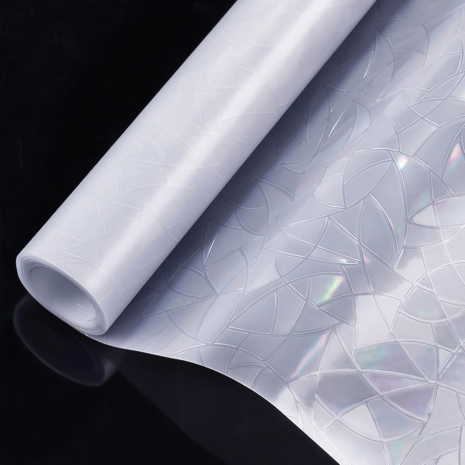 rabbitgoo Película de privacidad para ventana, vinilo decorativo 3D para ventana, adhesivo estático para ventana, adhesivo estático no adhesivo,