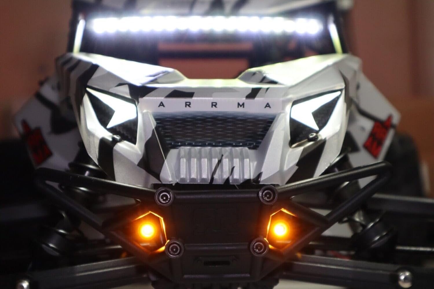 Luces traseras y luces antiniebla para Arrma Fireteam Scale Kit de luces Plug & Play