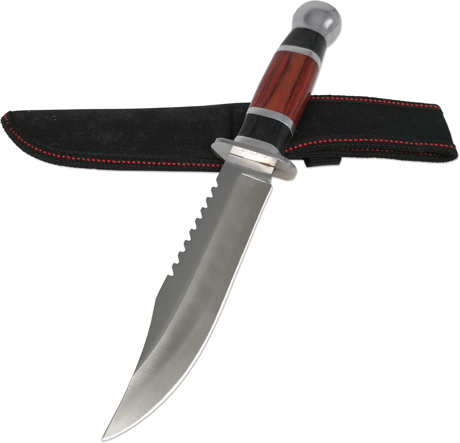 DOOM BLADE Cuchillo de caza de hoja fija de 10.63 pulgadas con funda para acampar senderismo pesca – Tipo de cuchillo Bowie