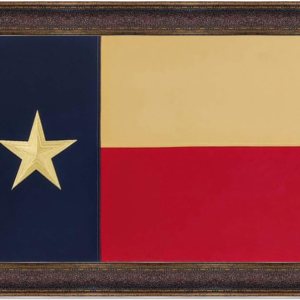 R&R Marco grande de la bandera de Texas, arte de pared con marco occidental rústico real R&R Marco grande de la bandera de Texas, arte de pared con marco occidental rústico real
