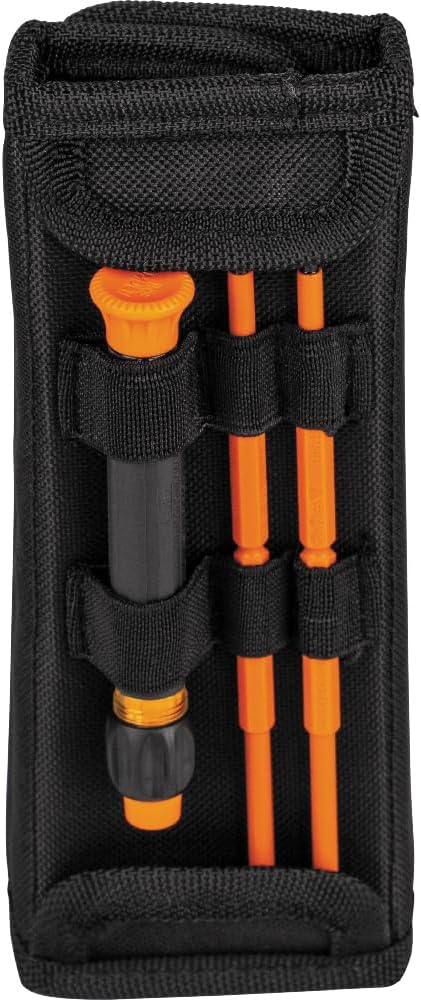 Klein Tools 32584INSR Juego de destornilladores de precisión 8 en 1 con estuche, juego aislado nominal de 1000 V con puntas Phillips, ranuradas y