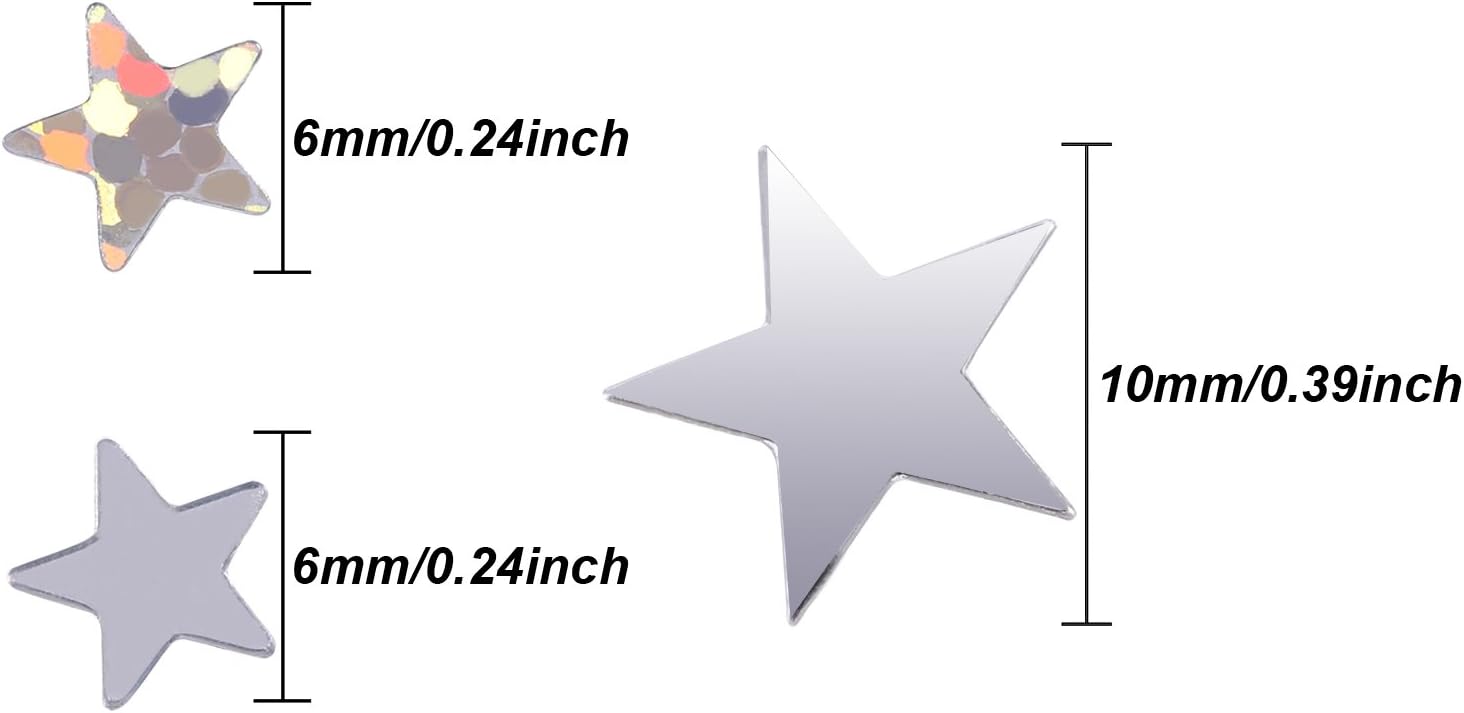 Confeti de estrella metálico plateado con purpurina para decoración de bodas, fiestas de cumpleaños, 2.1 onzas