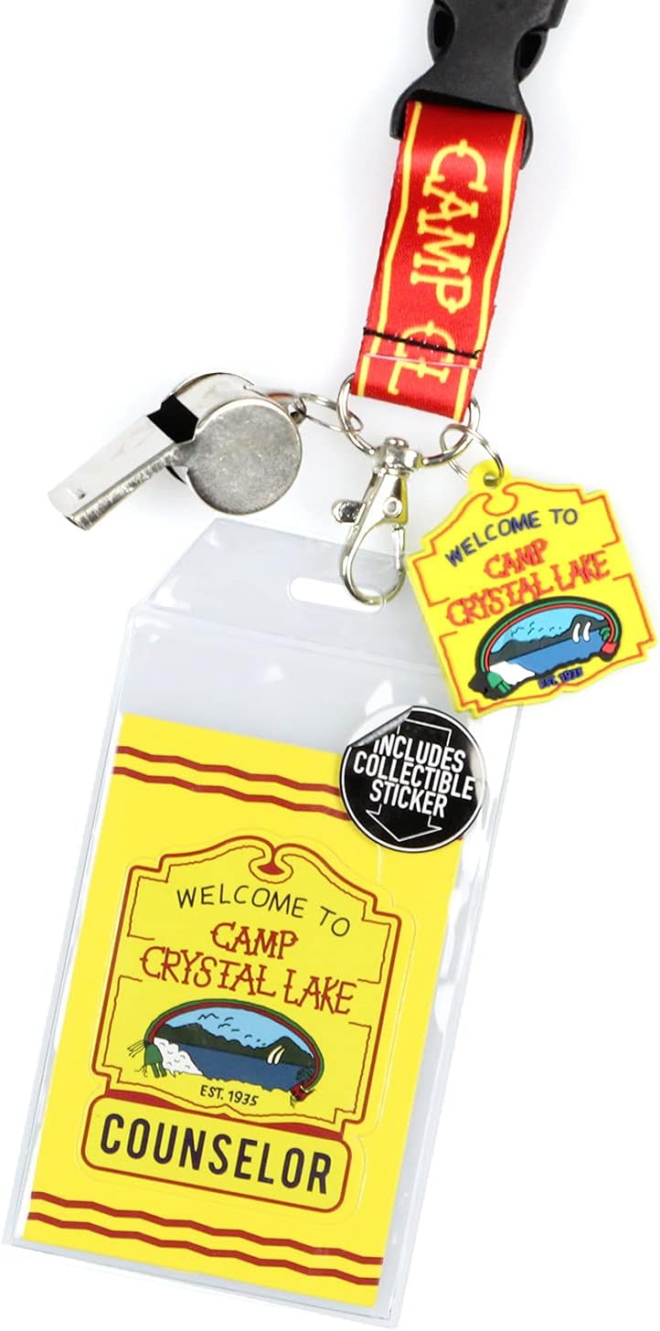 Friday The 13th Camp Crystal Lake Counselor – Soporte transparente para tarjetas de identificación