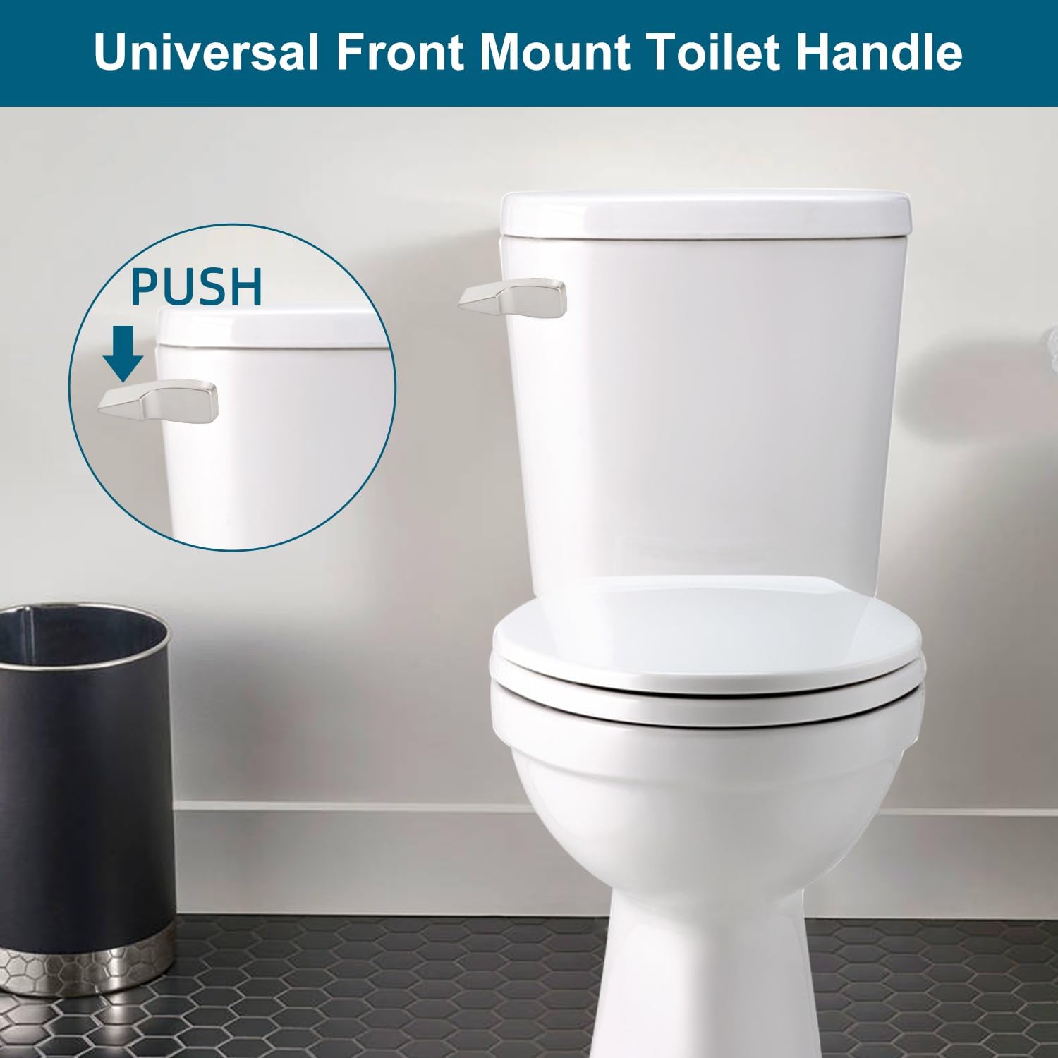 Hygie Rinse Kit universal de repuesto para manija de inodoro compatible con American StandardMansfieldGerber WC, palanca de descarga de tanque de