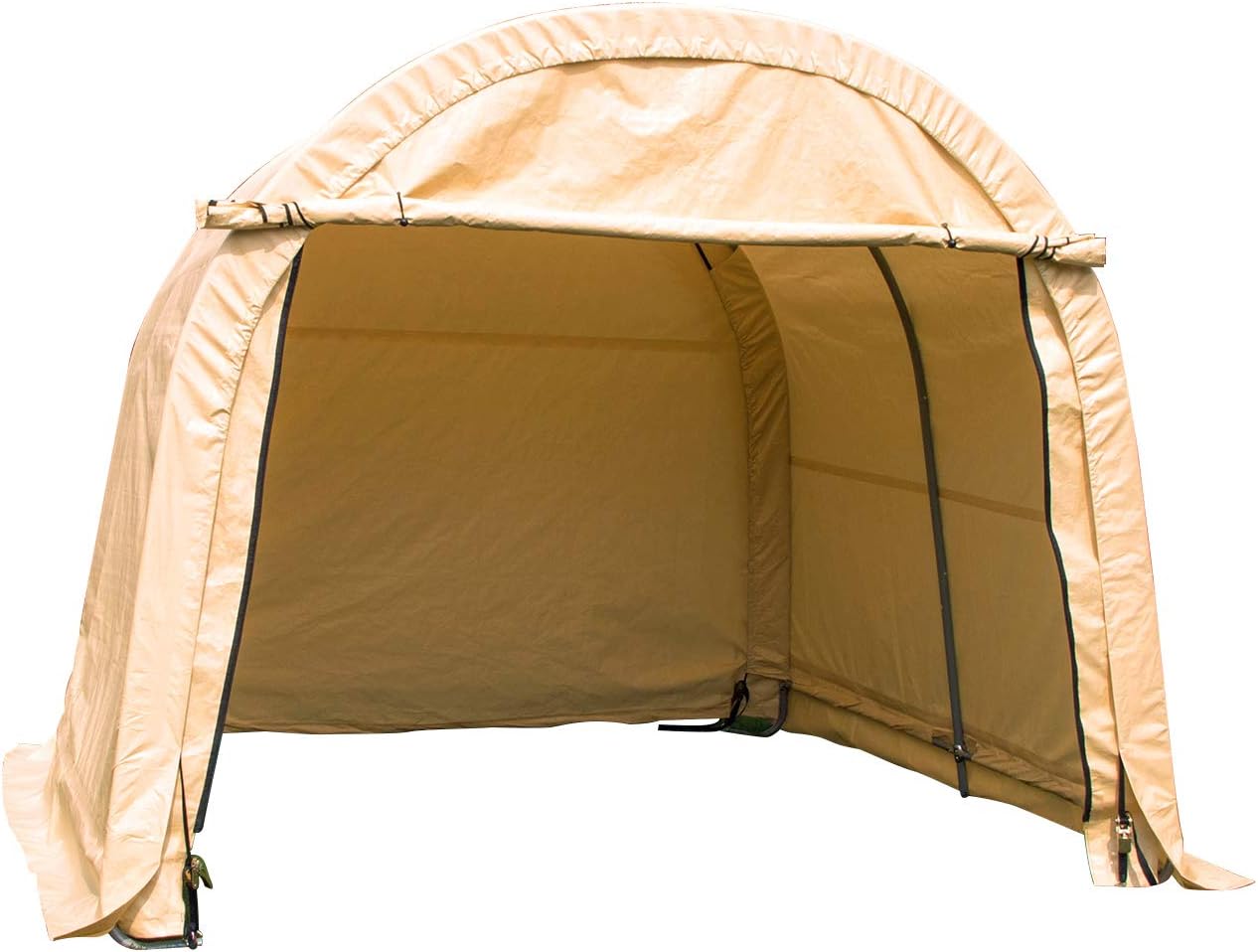 Toldo grande y resistente para cochera, portátil, para garaje, barco, refugio, tienda de campaña para fiestas, bodas, jardín, color beige, estilo