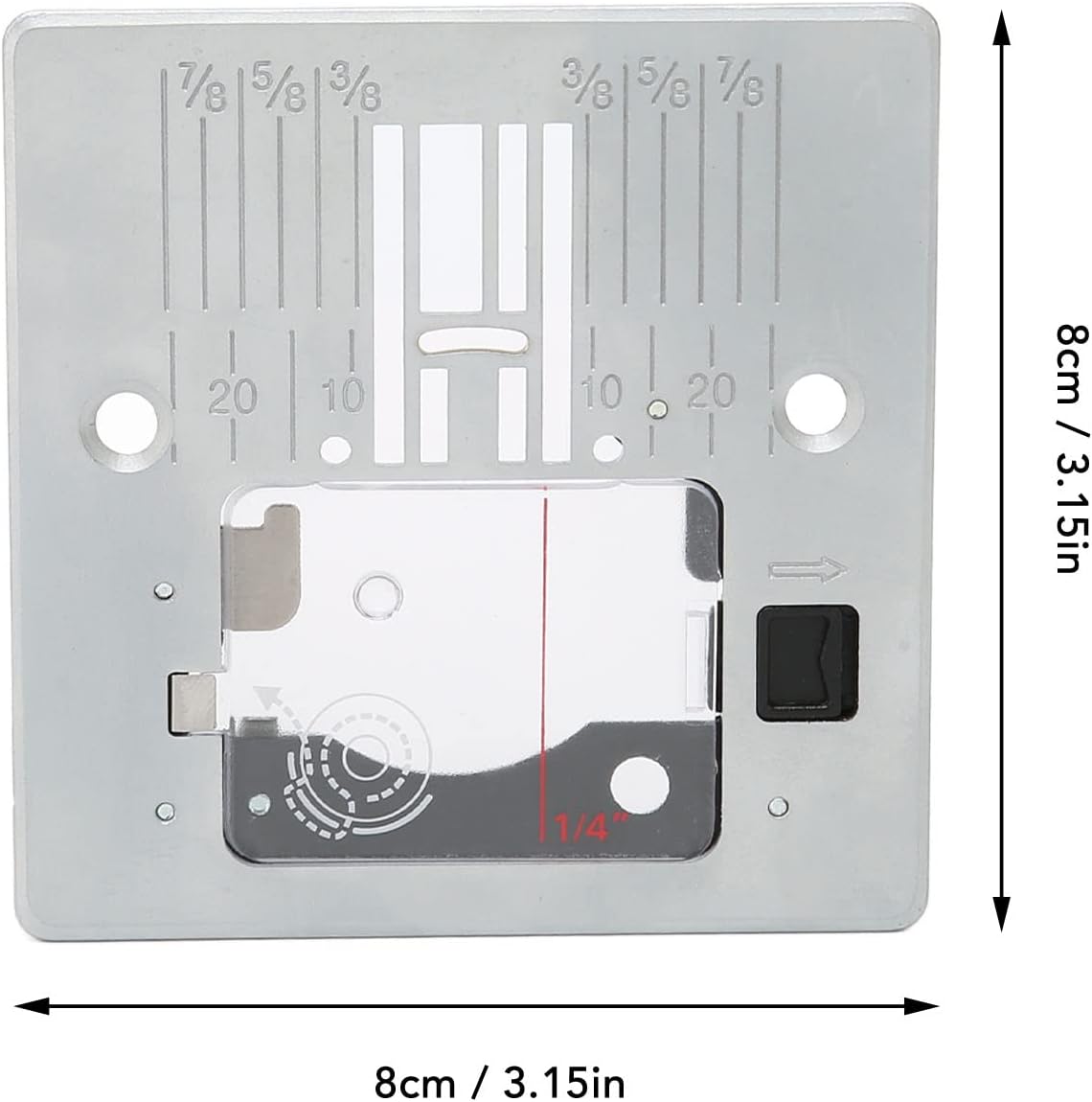 Placa de aguja de coser con placa de cubierta de plástico 416472401 para 3321 44S 4411 Heavy Duty 4423 Heavy Duty 5523 5532 Heavy Duty