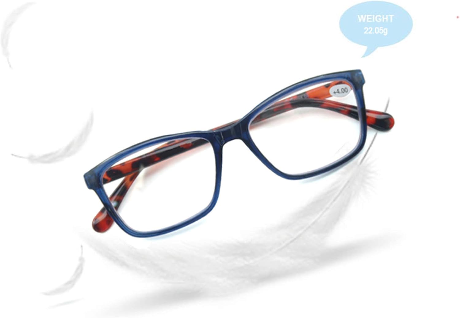 Gafas de lectura para hombres y mujeres, paquete de 4 + 1.75 lectores  Marco clásico cuadrado ligero con cómodas gafas de bisagra fuerte para leer