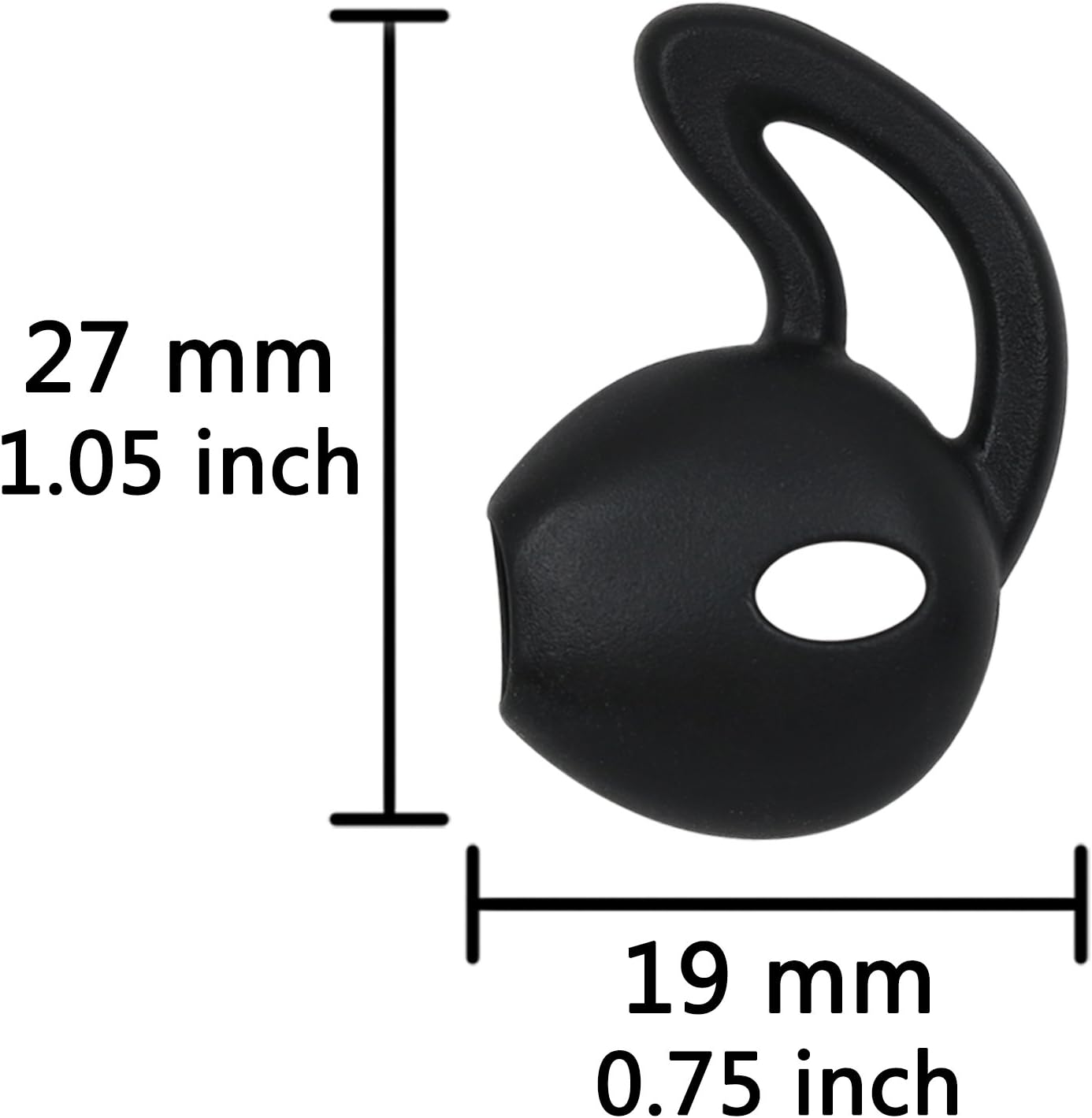 ALXCD Gel para auriculares de iPhone, 4 pares de almohadillas antideslizantes de silicona suave de repuesto para auriculares de iPhone 7 SE 6s