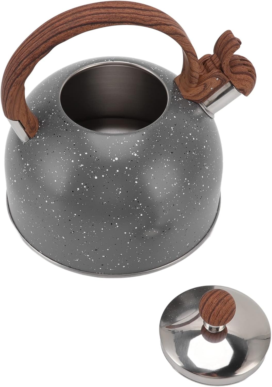 Hervidor de silbato de acero inoxidable de 2,5 l, tetera de acero inoxidable, tetera de acero inoxidable, tetera silbante, tetera silbadora para
