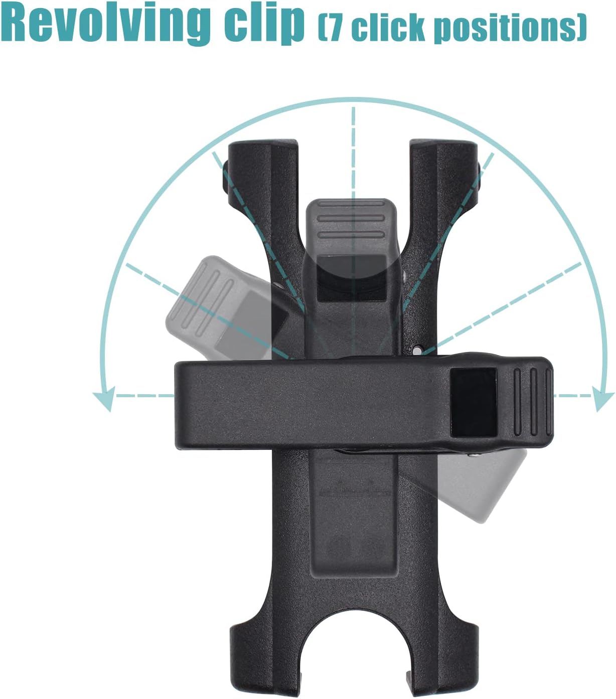 Reemplazo del soporte de transporte PMLN7190A PMLN7190 con clip giratorio para cinturón compatible con radios portátiles Motorola SL300 SL500