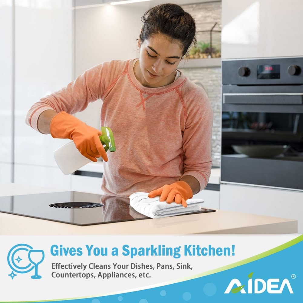 AIDEA Paquete de 8 toallas de cocina, 18 x 26 pulgadas, toallas de secado súper absorbentes para platos, toallas de cocina de microfibra multiusos