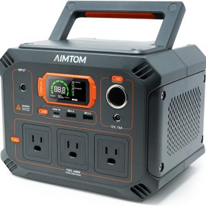 Estación de energía portátil Rebel400, 3 salidas de CA de 440 W (sobretensión de 800 W), LED de 4 modos, USB, CC, tipo C, generador solar de batería Estación de energía portátil Rebel400, 3 salidas de CA de 440 W (sobretensión de 800 W), LED de 4 modos, USB, CC, tipo C, generador solar de batería