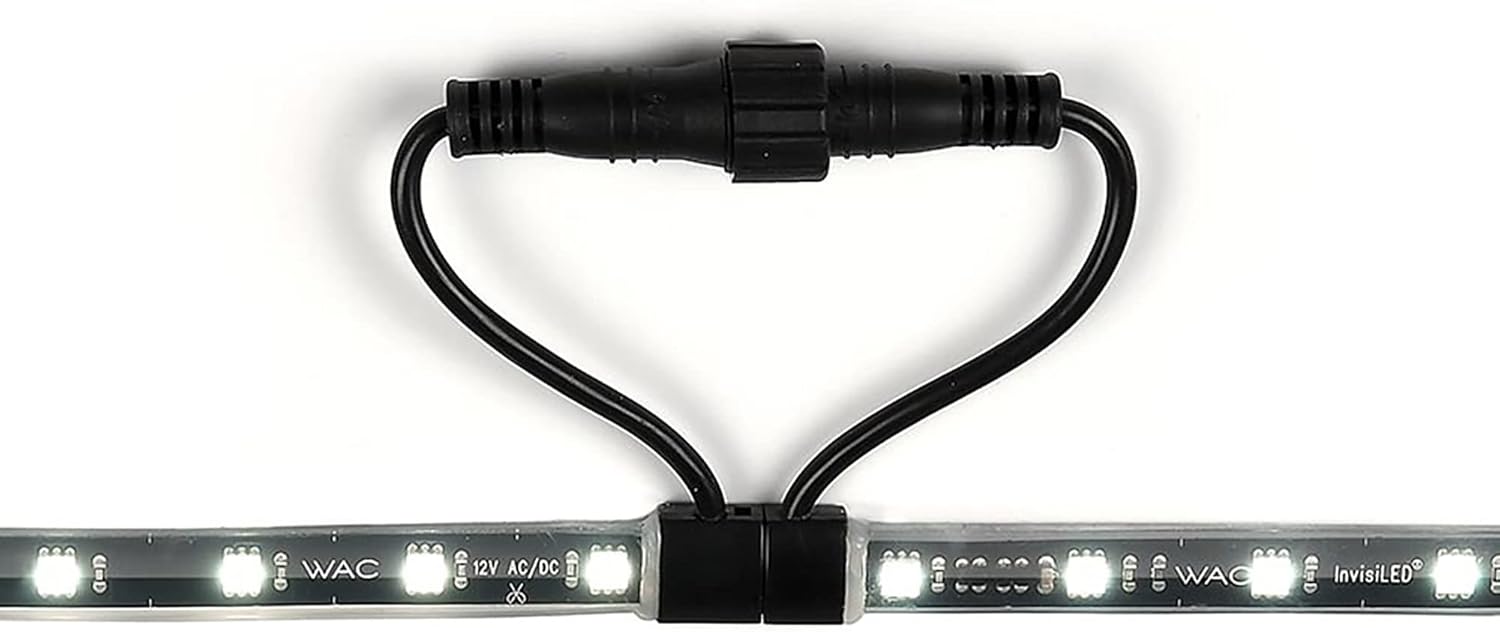 WAC iluminación de paisaje, LED 12VDC interior y exterior IP68 sumergible tira de luz 2W por pie 3000K 1ft longitud