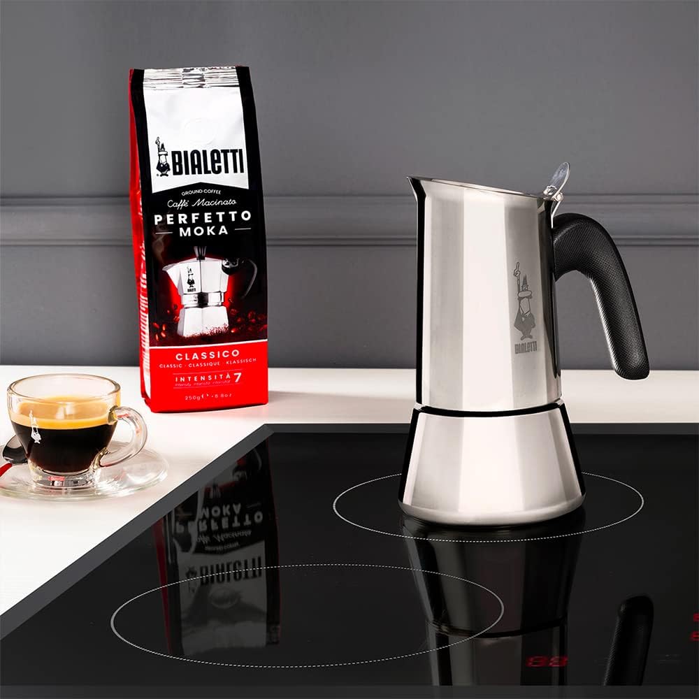 Bialetti Cafetera de inducción Venus (6 tazas) y placa de inducción