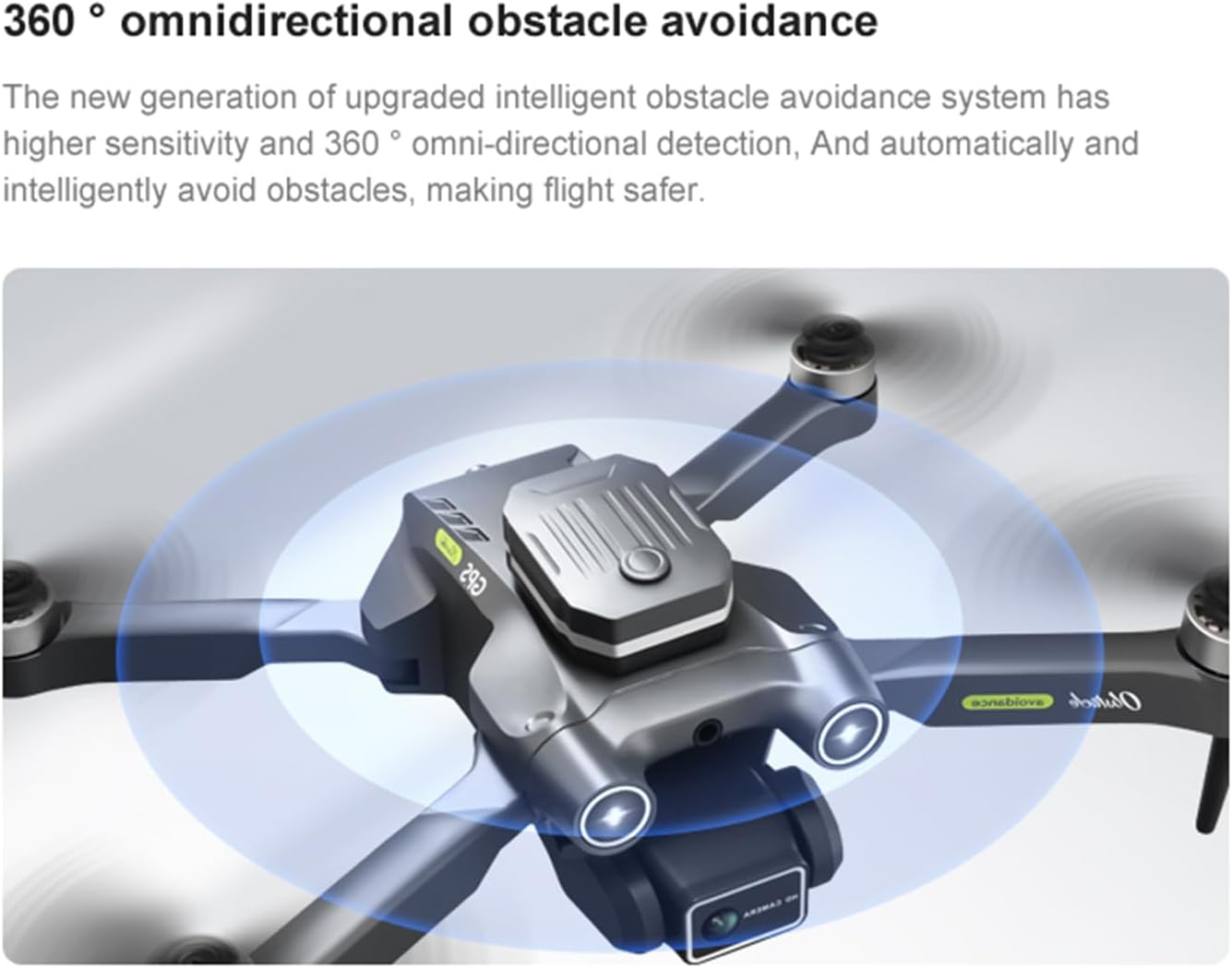 ZX X216 Mini Drone con cámara, 1080P HD FPV Drone plegable con GPS, 5G, 3 baterías, lente ajustable de 150, despegue y tierra con una tecla,