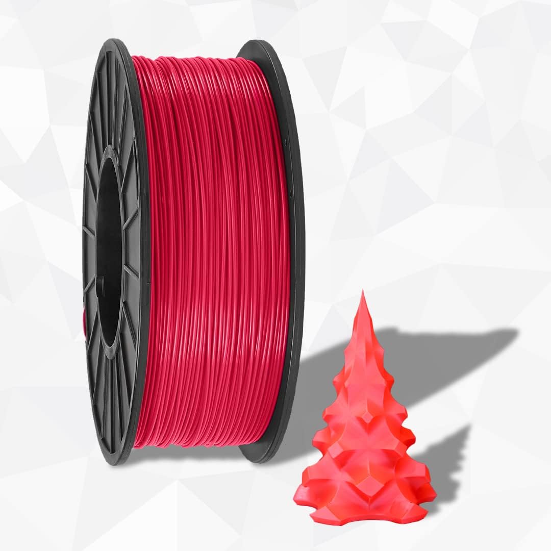 Filamento PETG para impresora 3D de 0.069 in de diámetro, sin enredos, sin obstrucciones, precisión dimensional +-0.000 in, brillo de borde de