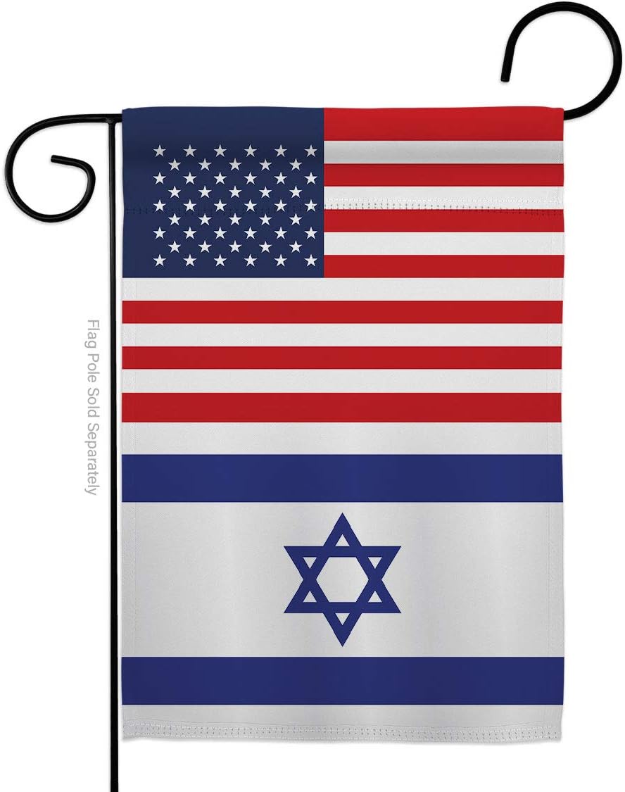 Bandera de Israel de Estados Unidos Bandera de Amistad Israelí Decoración del Hogar Banner Interior Patio Letreros Habitación Exterior Casa Colgante