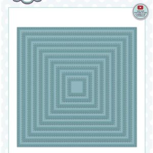 CREATIVE EXPRESSIONS Craft Dies STCHD SQUR, colección Noble – Juego de cuadrados cosidos B CREATIVE EXPRESSIONS Craft Dies STCHD SQUR, colección Noble – Juego de cuadrados cosidos B