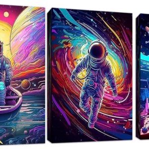 Paquete de 3 kits de pintura de diamantes para adultos, pintura artística de diamantes grandes 5D, arte y manualidades con diamantes de imitación de Paquete de 3 kits de pintura de diamantes para adultos, pintura artística de diamantes grandes 5D, arte y manualidades con diamantes de imitación de